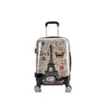 thumbnail image 2 of InUSA Print 20" Hardside Checked Luggage with Spinner Wheels, Handle and Trolley, Paris, 2 of 7
