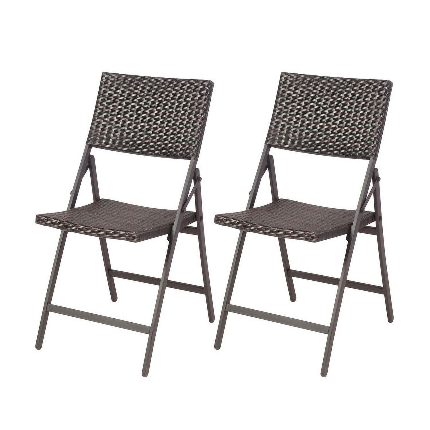 Aimee Lii Set of 2 Folding Patio Rattan Portable Dining Chairs, Outdoor Patio Set Aimee Lii Set of 2 Folding Patio Rattan Portable Dining Chairs, Outdoor Patio Set