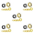 thumbnail image 3 of Transemion Single 1 Speed Cassette Cog Durable Fixed Gear Conversion Set for 7-10s Hubs Gold 17T 5Set, 3 of 6
