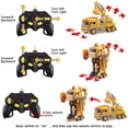 thumbnail image 2 of Rc Car Robot Control Remoto Transform Car Toys Detección De Gestos Deformación De Un Botón Escala 1:12 Rotación De 360 ​​​​° A La Deriva El Mejor Regalo Para Niños Niñas Yuarrent FN007354-03, 2 of 6