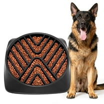 JASGOOD Slow Feeder Dog Bowls Large Breed, Puzzle Maze for Fast Eaters, Square Base, Non-Slip, Made Without BPA, Helps Prevent Bloat & Aid Digestion 5 Cups Black
