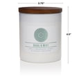thumbnail image 5 of Colonial Candle Wellness Basil & Mint Scented Jar Candle, 2 Wick, 16 oz, 60 Hours Burn, Fresh, 5 of 7