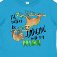 thumbnail image 4 of Inktastic Id Rather Be Hanging with My Mimi Cute Sloths Boys or Girls Toddler T-Shirt, 4 of 5