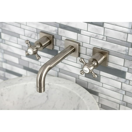 Elements of Design Hot Springs Double Handle Wall Mount Clawfoot Tub Faucet