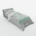 thumbnail image 2 of Ambesonne Adventure Bedding Set 3 Pcs, Words Antlers Arrows, Twin XL, Charcoal Grey Sea Green, 2 of 2