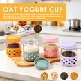thumbnail image 6 of FUYGRCJ 4 Pack Glass Overnight Oats Containers with Lids, 16.9 oz Mason Jars with Silicone Sleeves, Airtight Leak-Proof Meal Prep Jars for Pudding, Oatmeal, Yogurt, Snacks, Smoothies, Salads, 6 of 11