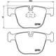 thumbnail image 2 of BALATAS BAJOS METALES 745LI 2003 al 2005 BMW 4.4L V8 Traseras BREMBO ., 2 of 5