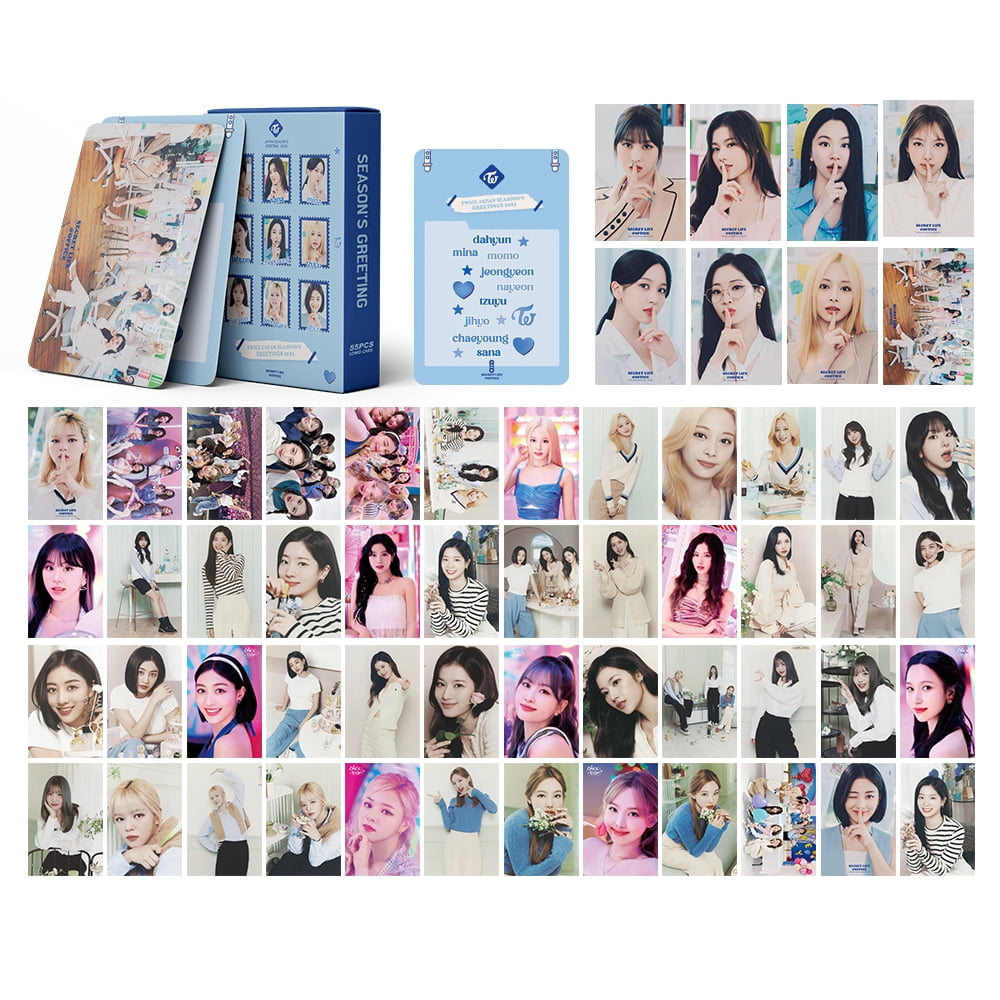55Pcs TWICE LOMO Cards TWICE SEASON’S Greeting 2023 Album Photo Poster