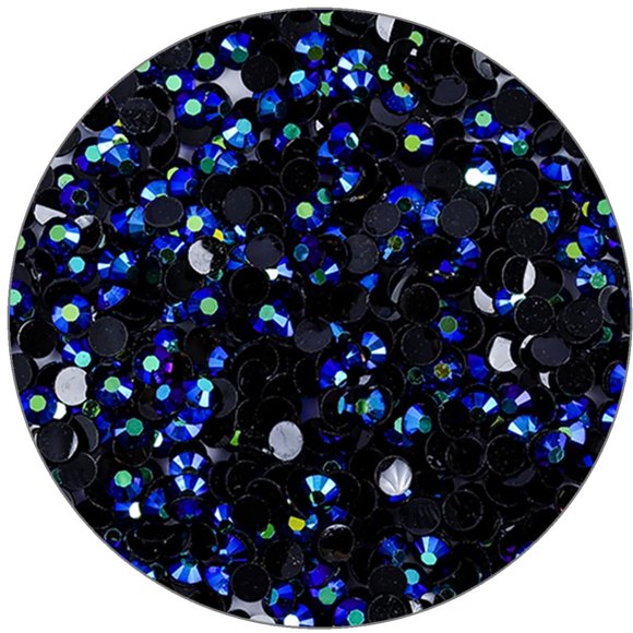 500 piezas SS30 0.236 in diamantes de imitación planos gafas transparentes gemas redondas cristales AB para arte de uñas, manualidades, ropa, piedras brillantes (zafiro)