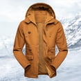 thumbnail image 2 of Men's Winter Workwear Jacket Medium Long Casual Textured Warm Thickened Outdoor Coat, 2 of 5