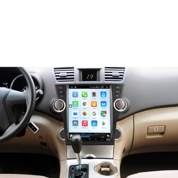 TPXINXIN 12.1 inch Car Radio for Toyota Highlander 2009-2013 Android Auto GPS Navigation Multimedia Stereo Receiver Head Unit Offline Maps