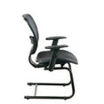thumbnail image 2 of AirGrid Seat and Back Deluxe Visitors Guest Chair in Black Fabric, 2 of 5