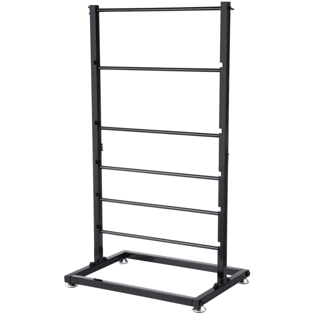 6-Tier Ribbon Holder, Large Capacity Ribbon Storage Rack, Height Adjustable Metal Spool Organizer, Countertop Ribbon Display Shelf Wrapping Paper Holder for Flower Store, Craft Room, Cake Shop