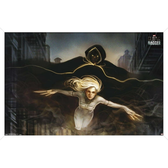 Marvel Comics TV - Cloak and Dagger - Flying Wall Poster, 14.725" x 22.375", Framed