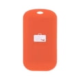 thumbnail image 4 of Etiquetas portátiles para equipaje de viaje, accesorios de viaje, etiqueta con nombre y dirección con correa Naranja, 4 of 7