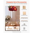 thumbnail image 5 of VEVOR Wedding Flower Stand, 10PCS 31.5-inch Column Flower Stand, Floral Stands with Metal Laminate, Cylindrical Cubic Floral Display Rack for Wedding, Party, Birthday, Home, Gold Centerpiece Stands, 5 of 9