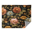 thumbnail image 2 of 70x55 Inches Glow in The Dark Blanket Cozy Throw Camping Blankets for Home and Outdoor Use Vintage-inspired Floral Pattern, 2 of 8