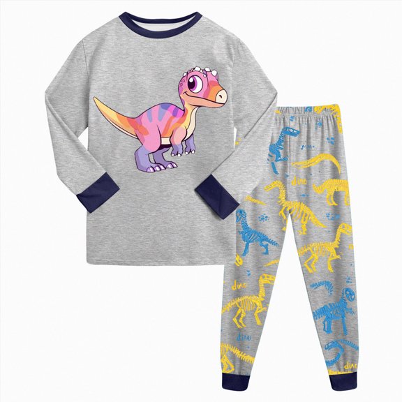 Baby Toddler Kids Viscose from Bamboo Pajamas Set 6-12 Months 12-24 Months 2t 3t 4t 5t 6t 7t 8t 9t Children(Grey,5-6 Years)