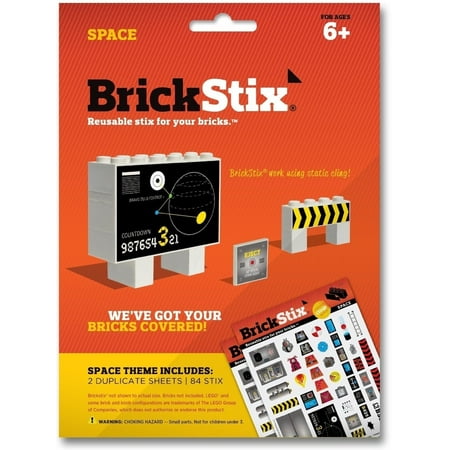 Space - Reusable Stickers for Your Bricks (Best Way To Paint Brick)