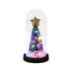 thumbnail image 2 of Mini adorno navideño con luz LED de colores | Lámpara navideña decorativa con cubierta de vidrio | Decoración multicolor a pilas para escritorio y árbol | Adorno festivo de temporada, 2 of 6