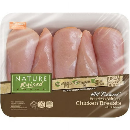 Nature Raised Farms Boneless Skinless Fresh Chicken Breasts, 2.5-3.5 lbs.