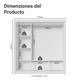 thumbnail image 3 of Ropero Closet Madesa Monaco 3 Puertas Corredizas Blanco Madesa 1093, 3 of 11