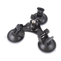 Car Holder Triple Vacuum Suction Cup Mount for Camera Stabilizer Accessory with Expansion Adapter