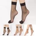 thumbnail image 3 of Sheer Ankle Socks for Women, Lightweight Breathable Mesh Dress Socks, Soft Stretch Transparent Casual Sock for Flats, Loafers, Sneakers, Office, Party, Daily Wear, Comfortable Fit White 18-40, 3 of 6