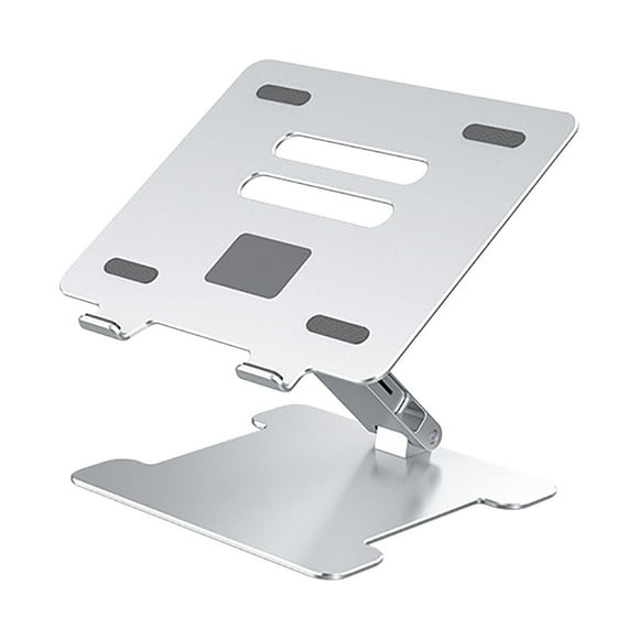 Desktop Computer Stand, Portable Computer Desktop Bracket Suitable for Tablet Mobile Phone Lifting Bracket Home Heat Dissipation Folding Aluminum Alloy with Four Usb 3.0 Ports