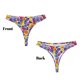 thumbnail image 3 of Fotbe The Garden Tricolor Pansy Flower Tanga Sin Costuras para Mujer con Estampado – Panties Invisibles, Transpirables y Cómodos para Uso Diario-3X-Large, 3 of 6