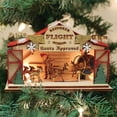 thumbnail image 2 of Ginger Cottages Reindeer Flight School Wood Santa Training Ornament 80038, 2 of 3