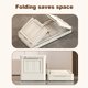 thumbnail image 4 of Qinaqin 4 Niveles Stackable Plastic Almacenamiento Bins 84QTx4 Foldable Con Ruedas Ropero Organizers Y Double Door Para Hogar Oficina Dorm Bedroom Living Room Blanco, 4 of 6
