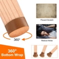 thumbnail image 5 of Uxcell 16pcs Chair Leg Floor Protectors Fit for 0.8-1 Inch Chair Legs, Brown, 5 of 6