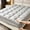 Gray, variant on Soft Quilted Bread Grid Bed Fitted Sheet, Deep Pocket Non-Slip Mattress Topper Cover for Bedroom(Blue,Queen)