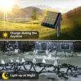 thumbnail image 6 of 2 Pack 66 ft 200 LED Outdoor Solar String Lights, Waterproof Solar Fairy Lights for for Garden Patio Yard (Cool White), 6 of 8