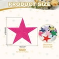 thumbnail image 2 of Uxcell Star Iron-on Patches, 10 Pcs Sew on Star Embroidered Patches Appliques Embellishments for Clothing Jackets Hat Backpack Repairing Decorations, Rose Red, 3" x 2.8", 2 of 6