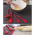 thumbnail image 2 of BeesClover 5pcs Silicone Kitchen Utensils Set avec Racleur Spatule Oeuf Batteur Résistant à la Chaleur Outils de Cuisson Antiadhésifs, 2 of 8