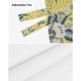 thumbnail image 7 of Tie Up Valance Curtain for Kitchen, Retro Abstract Cashew Flower on Yellow Rod Pocket Short Curtains Adjustable Tie-Up Shade Valances, Boho Ethnic Style Window Treatment for Bathroom Living Room Bedroom, 7 of 7