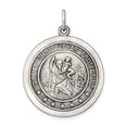thumbnail image 3 of 925 Sterling Silver St. Christopher Medal, 3 of 5