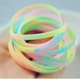 thumbnail image 3 of U8MO 20 Silicone Rubber Elastic 5mm Wristband Bracelet Cuff Bangle Sports Wrist Bands-Glow In The Dark, 3 of 9