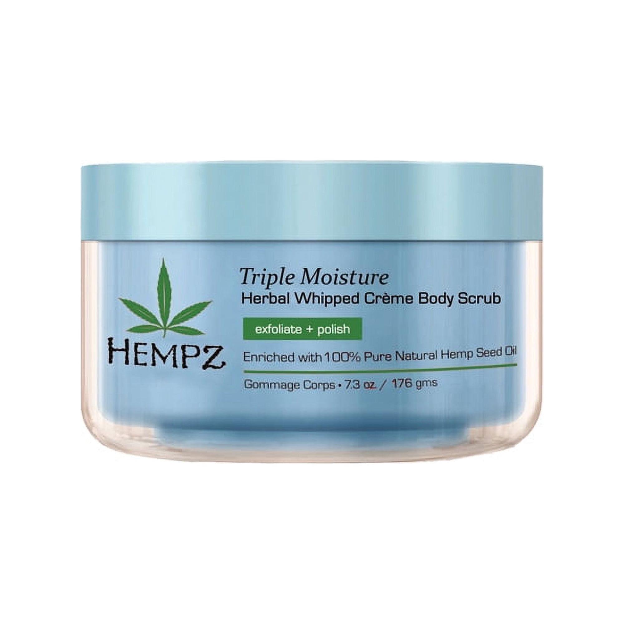 Hempz Triple Moisture Herbal Whipped Crème Body Scrub -7.3 oz.