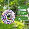 thumbnail image 4 of Mosaic Fly-Through Bird Feeder – Colorful Circular Hanging Feeder,Outdoor Bird Feeder,Decorative Outdoor Accent for Garden, Patio & Bird Watching, 4 of 6