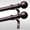 Antique Bronze, variant on UniMall Bronze Curtain Rod, 1 Inch Adjustable Heavy Duty Curtain Rods for Windows 30 to 56 Inch, Decorative Modern Window Treatment Rods, Telescopic Splicing Metal Drapery Pole, Easy Installation