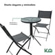 thumbnail image 3 of Juego De Comedor Mueble Exterior Para Jardín Mesa y 2 Sillas gris, 3 of 7