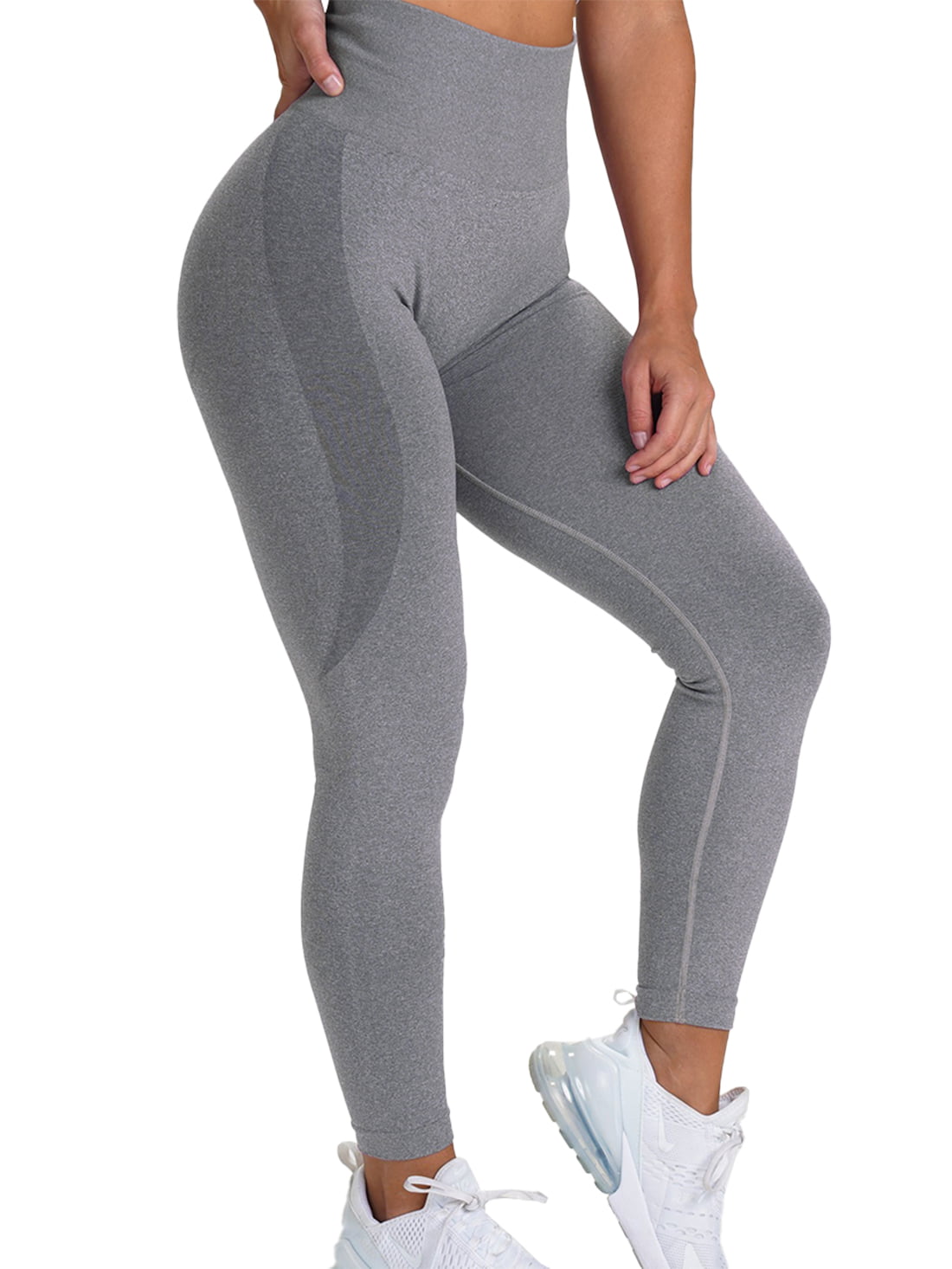 VASLANDA Womens Seamless Leggings High Waisted Workout Tight Leggings Gym  Yoga Pants Tummy Control Sports Compression 
