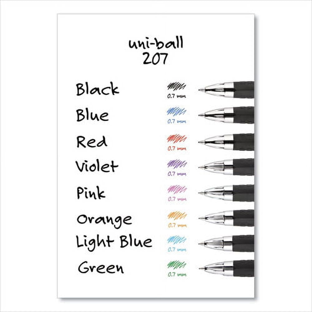Signo 207 Gel Pen, Retractable, Medium 0.7 Mm, Blue Ink, Black Barrel, 36/box | Bundle of 5 Boxes