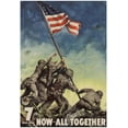 thumbnail image 1 of 7th War Loan Bonds Iwo Jima Soldiers with Flag WWII War Propaganda Ar... Sold by Art.Com, 1 of 2