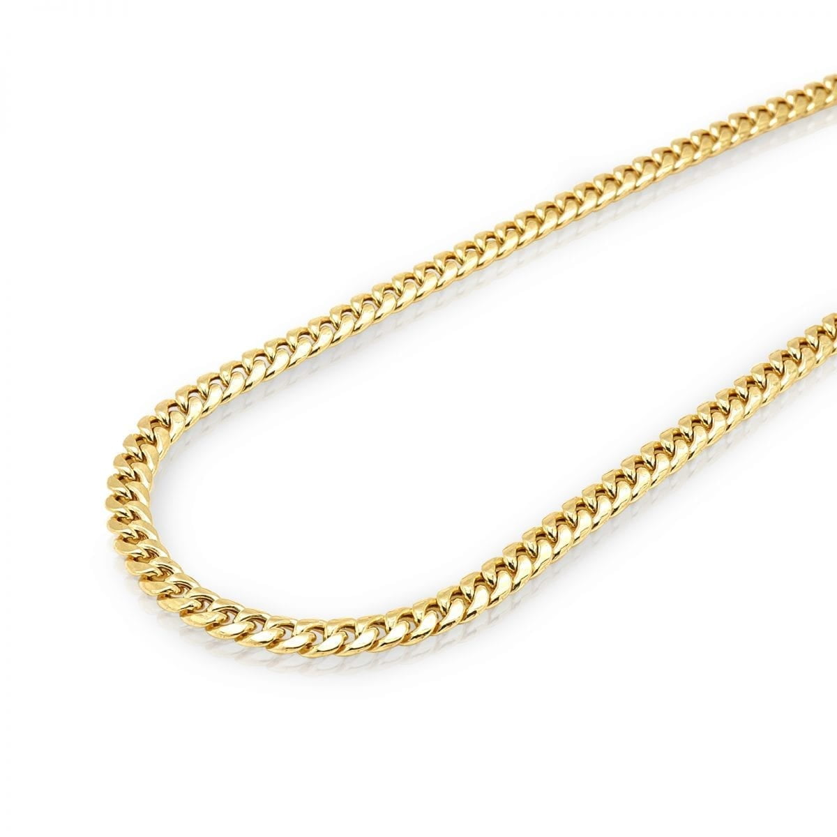 10k Solid Yellow Gold 6mm Hollow Miami 