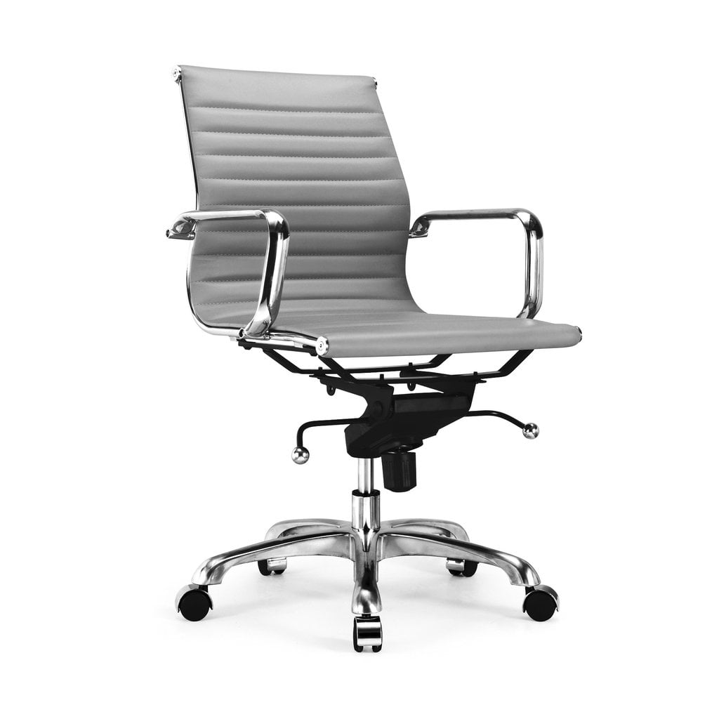 Design Lab MN LS0007GRYCRM Century Grey Office Chair Set of 2