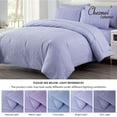thumbnail image 5 of Chezmoi Collection Liam 7-Piece Lavender Bed in a Bag King Comforter Set with Sheets Medallion Embossed Bedding Set, 5 of 9